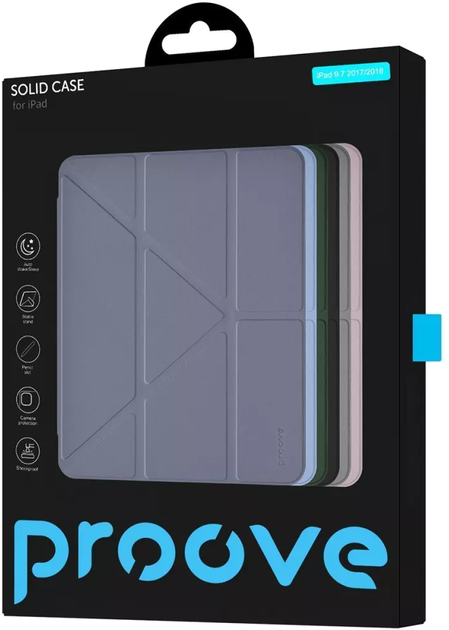Чехол для планшета Proove Solid Case для Apple iPad 9.7" 2017/2018 Lavender Gray (580930035) - изображение 2