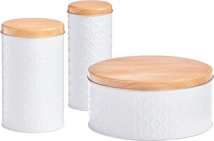 Pojemnik na żywność sypką Zeller Scandi biały 20 x 9 cm (4003368193366) - obraz 3