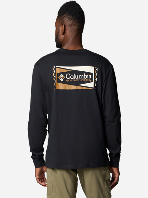 Лонгслів чоловічий Columbia North Cascades Long Sleeve Tee 1834021008 XXL Чорний (195981693317) - зображення 2