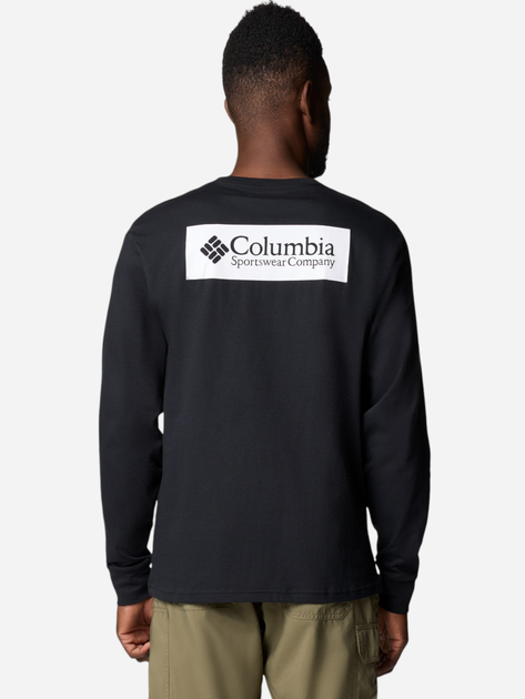 Longsleeve męski Columbia North Cascades Long Sleeve Tee 1834021009 S Czarny (195981686067) - obraz 2