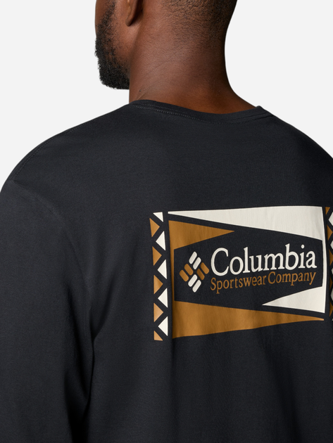 Лонгслів чоловічий Columbia North Cascades Long Sleeve Tee 1834021008 XL Чорний (195981693294) - зображення 6