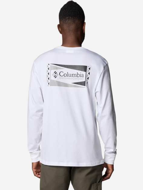 Longsleeve męski Columbia North Cascades Long Sleeve Tee 1834021119 M Biały (195981692037) - obraz 2