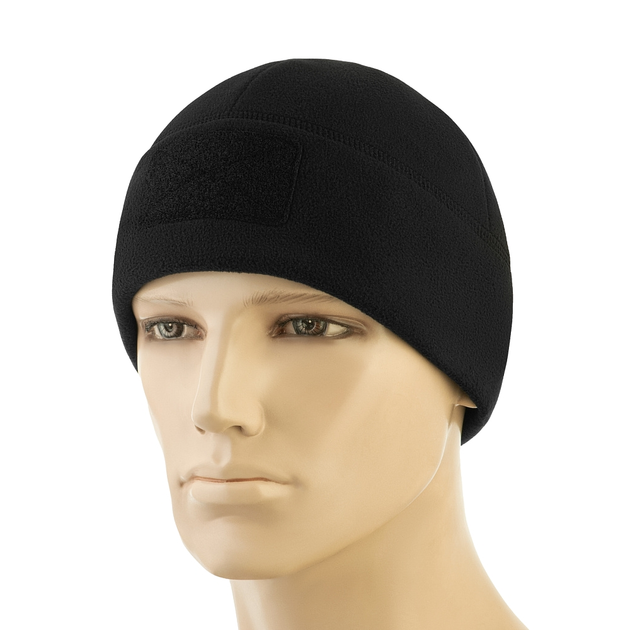 Шапка M-Tac Watch Cap Elite фліс (320г/м2) з липучкою Black XL - зображення 1