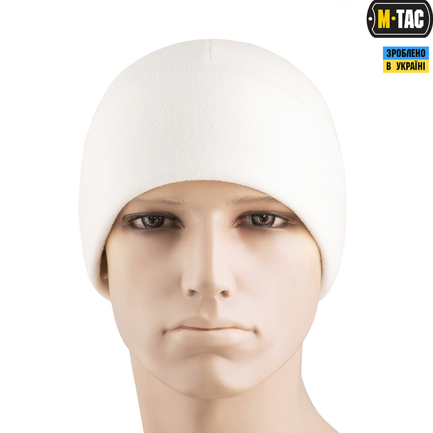 Шапка M-Tac Watch Cap Elite флис (270г/м2) with Slimtex White XL - изображение 2