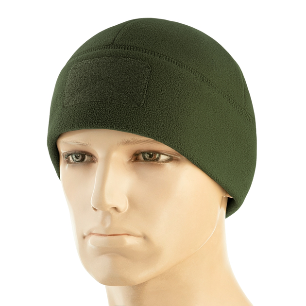 Шапка M-Tac Watch Cap Elite фліс (320г/м2) з липучкою Army Olive S - зображення 1