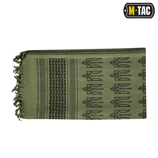 Шарф M-Tac шемаг с Тризубом Olive/Black - изображение 2