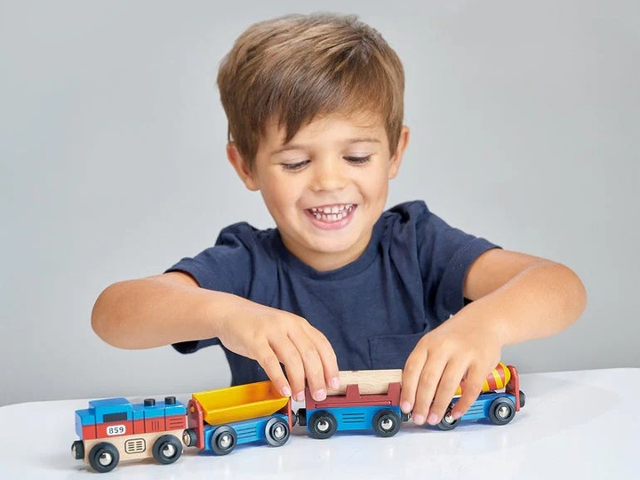 Вантажний поїзд Mentari MT7743 Train Cargo (191856077435) - зображення 3