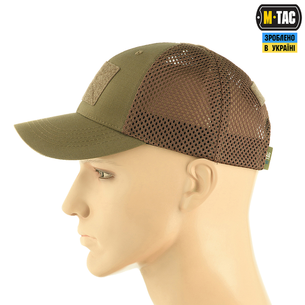 Бейсболка M-Tac тактическая с сеткой Elite Flex Dark Olive L/XL - изображение 2