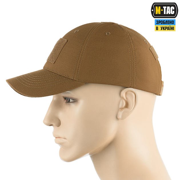 Бейсболка M-Tac тактическая Elite Flex рип-стоп Coyote Brown S/M - изображение 2