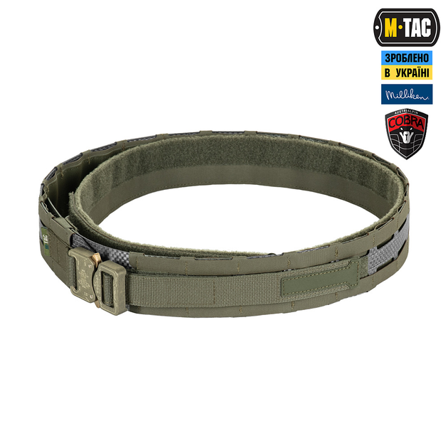 Ремінь M-Tac Tiger Belt Cobra Buckle Ranger Green XL/2XL - зображення 2