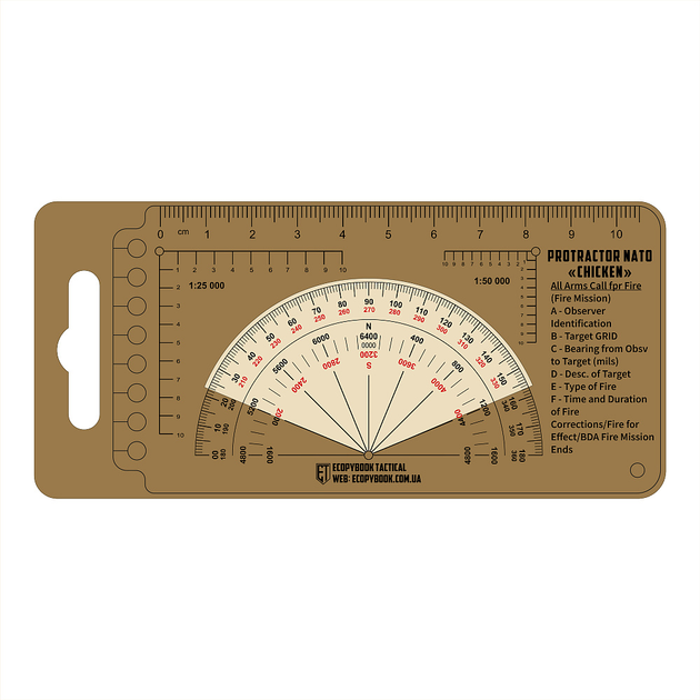 Tactical Ecopybook лінійка Protractor NATO "Chicken" - зображення 2