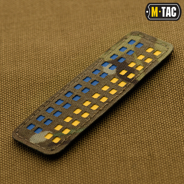 Нашивка M-Tac прапор України 25х80 Laser Cut Multicam - зображення 2