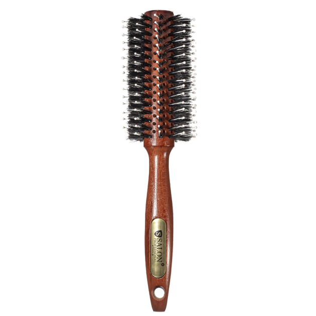 Щётка-брашинг для волос деревянная круглая Salon Professional - Фото 1 Щётка-брашинг для волос деревянная круглая Salon Professional - изображение 1