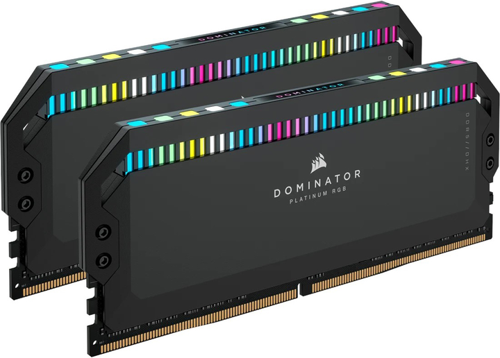 Pamięć RAM Corsair DDR5-5600 65536MB PC5-44800 (Kit of 2x32768) Dominator Platinum RGB Black (CMT64GX5M2B5600C40) - obraz 1