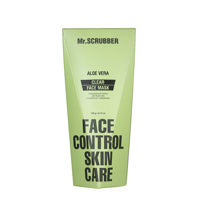Очищувальна маска для обличчя від набряків та тьмяності Mr. Scrubber Clear Face Control, 100 мл - изображение 3