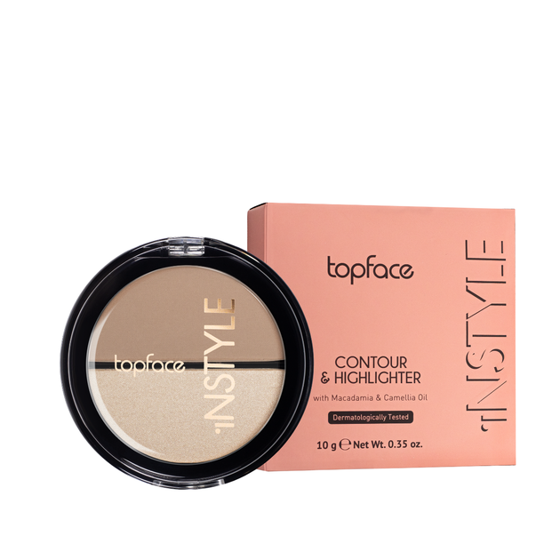 Бронзатор і хайлайтер для обличчя TopFace Instyle № 01 Бежевий Світло-бежевий (PT262) - Фото 2 Бронзатор і хайлайтер для обличчя TopFace Instyle № 01 Бежевий Світло-бежевий (PT262) - изображение 2