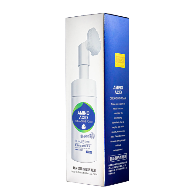 Пінка для вмивання Bioaqua Amino Acid зі щіточкою 150 мл - зображення 4