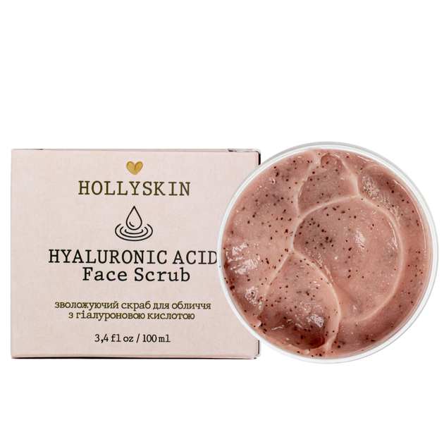 Скраб для лица HOLLYSKIN Hyaluronic Acid Face Scrub с гиалуроновой кислотой 100 мл - изображение 2
