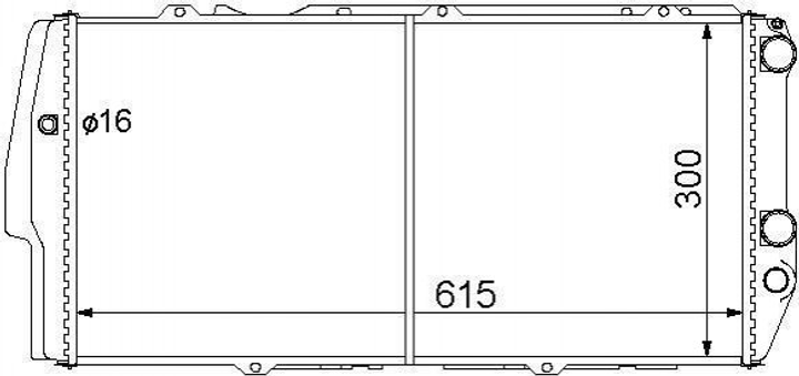 Радіатор охолодження двигуна STARLINE AI2020 Audi 100 447121251L, 447121251K, 447121251I - зображення 1