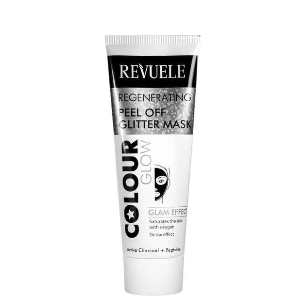 Маска пленка для лица регенерирующая Revuele Color Glow Regenerating Pell-Off Glitter Mask - изображение 2