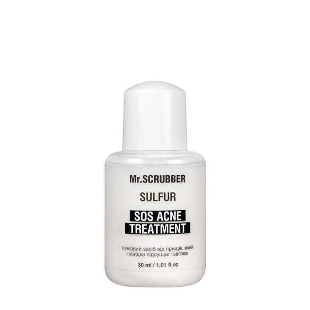 Точковий засіб від прищів Mr.SCRUBBER SOS Acne Treatment Sulfur 30 мл - Фото 2 Точковий засіб від прищів Mr.SCRUBBER SOS Acne Treatment Sulfur 30 мл - зображення 2