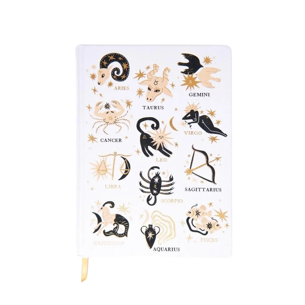 Блокнот Designworks Ink Jumbo Journal Zodiac Оксамитовий 19 x 26 см 100 сторінок (0840214810848) - зображення 1