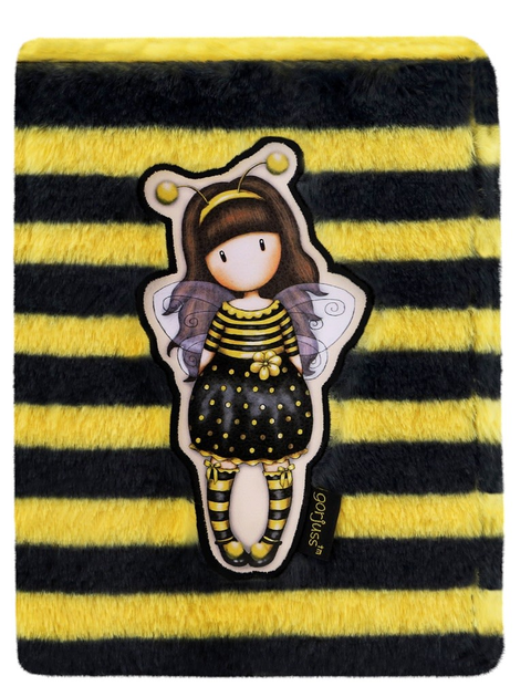 Блокнот Santoro Gorjuss Furry Bee-Loved в лінійку 23 x 17 см 96 сторінок (5018997627365) - зображення 1