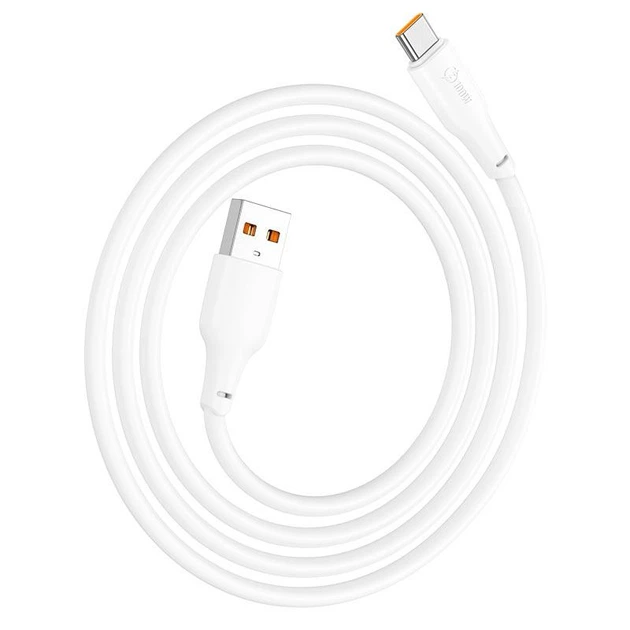 Кабель USB Hoco X93 100W Force USB to Type-C (довжина 1м, 5А, підтримка швидкої зарядки, потужний) - білий - Фото 5 Кабель USB Hoco X93 100W Force USB to Type-C (довжина 1м, 5А, підтримка швидкої зарядки, потужний) - білий - зображення 5