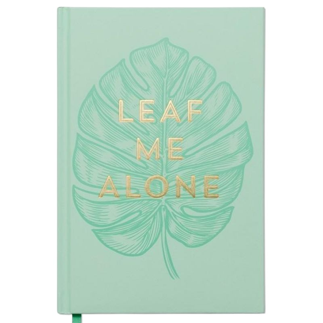 Блокнот Designworks Ink Leaf Me Alone в лінійку 14.6 x 21.6 см 240 сторінок (0840214807664) - зображення 1