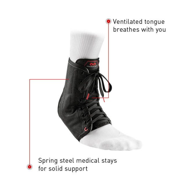 Спортивный голеностоп McDavid Level 3 Ankle Brace / lace-up w/ stays(199R ) L Чорний - Фото 4 Спортивный голеностоп McDavid Level 3 Ankle Brace / lace-up w/ stays(199R ) L Чорний - изображение 4