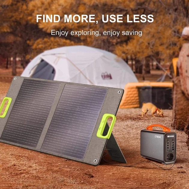 Портативна сонячна панель 100W CTECHi sp-100 - Фото 6 Портативна сонячна панель 100W CTECHi sp-100 - зображення 6
