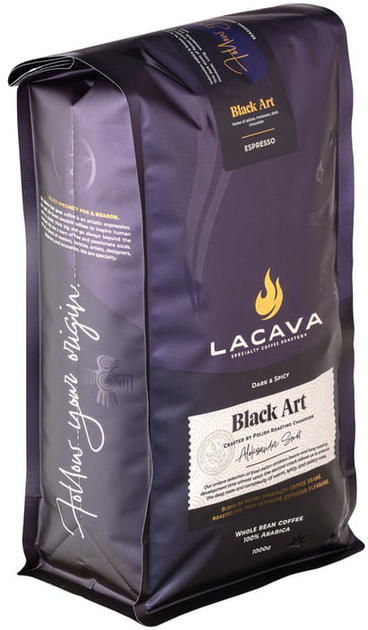 Кава в зернах LaCava Black Art Espresso 1 кг (5905215161308) - зображення 3