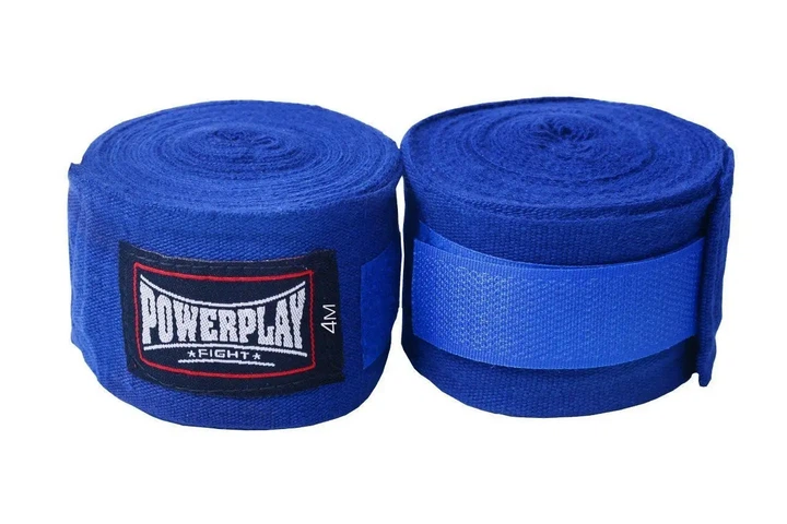 Бинт боксерский PowerPlay 3047 4.5 м Синий (PP_3047_4,5m_Blue) - Фото 5 Бинт боксерский PowerPlay 3047 4.5 м Синий (PP_3047_4,5m_Blue) - изображение 5