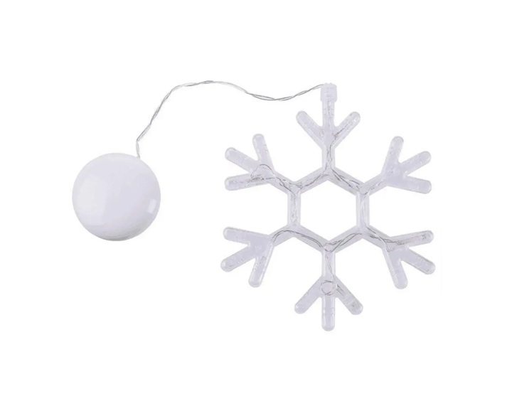Світлодіодна сніжинка для декору Snowflake 9 LED 18 см - Фото 4 Світлодіодна сніжинка для декору Snowflake 9 LED 18 см - изображение 4