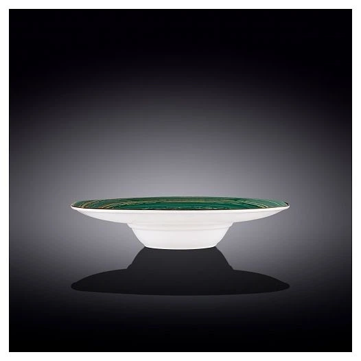 Тарілка глибока Wilmax Spiral Green WL-669526/A (27см/250мл) - Фото 2 Тарілка глибока Wilmax Spiral Green WL-669526/A (27см/250мл) - зображення 2