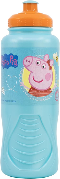 Bidon na wodę Stor Peppa Pig Sports błękitny 430 ml (8412497139286) - obraz 1