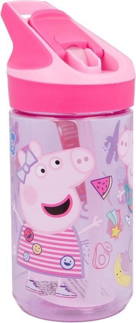 Bidon na wodę Stor Peppa Pig Tritan Premium wielokolorowy 480 ml (8412497139965) - obraz 1