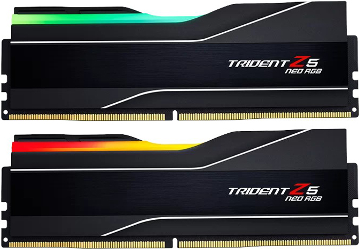 Pamięć RAM G.Skill DDR5-7200 32768MB PC5-57600 (Kit of 2x16384) Trident Z5 Neo RGB Black (F5-7200J3445G16GX2-TZ5NR) - obraz 1