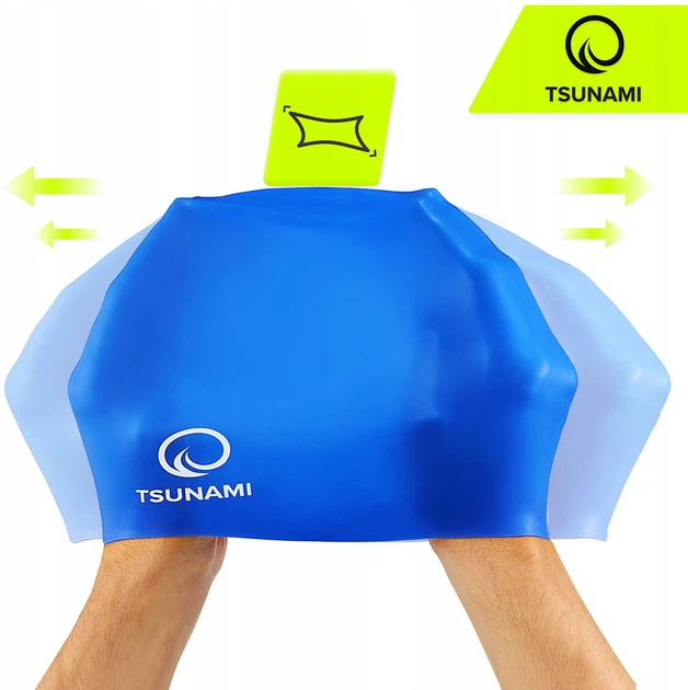 Шапочка для плавания TSUNAMI Pro Blue (P-5905973401883) - изображение 3