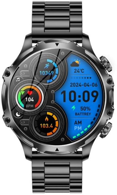 Мужские часы Uwatch Smart Turbo Power Steel, 2 ремешка - изображение 2