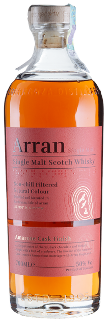 Виски Arran Amarone Cask 0.7 л 50% в тубусе (5060044481901) - изображение 2