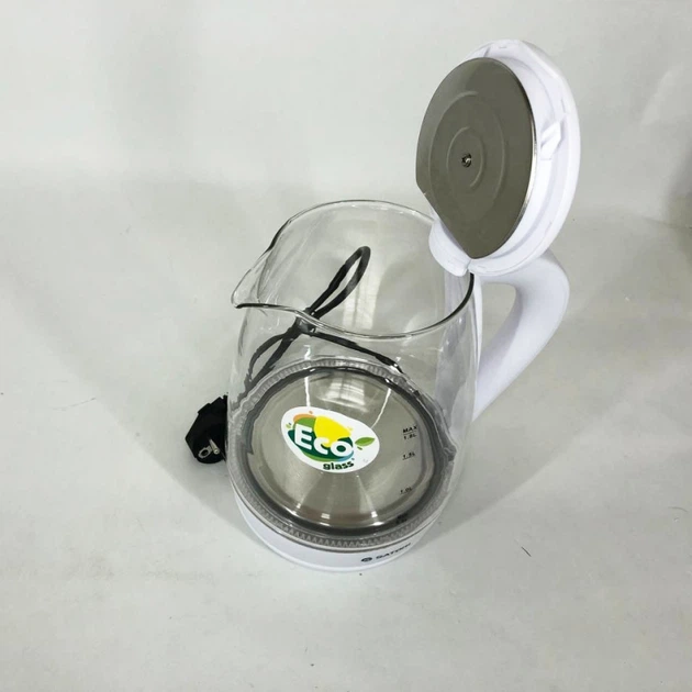 Электрочайник Satori SGK-4105-WT стеклянный 1.8L 1500W - Фото 5 Электрочайник Satori SGK-4105-WT стеклянный 1.8L 1500W - изображение 5