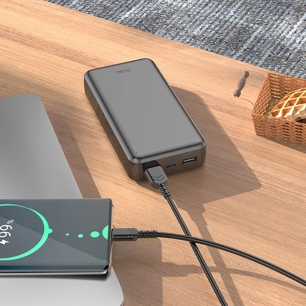 Павербанк повербанк 20000mAh HOCO J100A |2USB/Type-C| Чорний