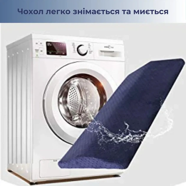 Поясничная подушка для сна Supretto с эффектом памяти Синяя (8974-0001) - изображение 4