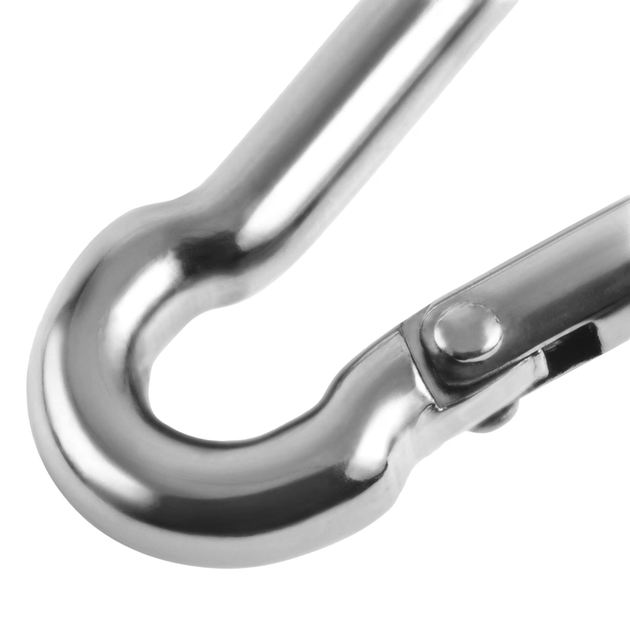 Карабін тактичний Mil-Tec нержавіюча сталь 8см Stainless Steel Carabiner (15924080) - изображение 7