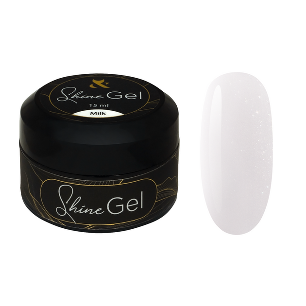 F.O.X. Гель для укріплення натуральних нігтів Shine Gel Milk, 15 ml - Фото 2 F.O.X. Гель для укріплення натуральних нігтів Shine Gel Milk, 15 ml - изображение 2