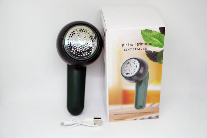 Беспроводная машинка для удаления катышек Lemex Lint Trimmer с зарядкой от Usb Зеленый - изображение 10
