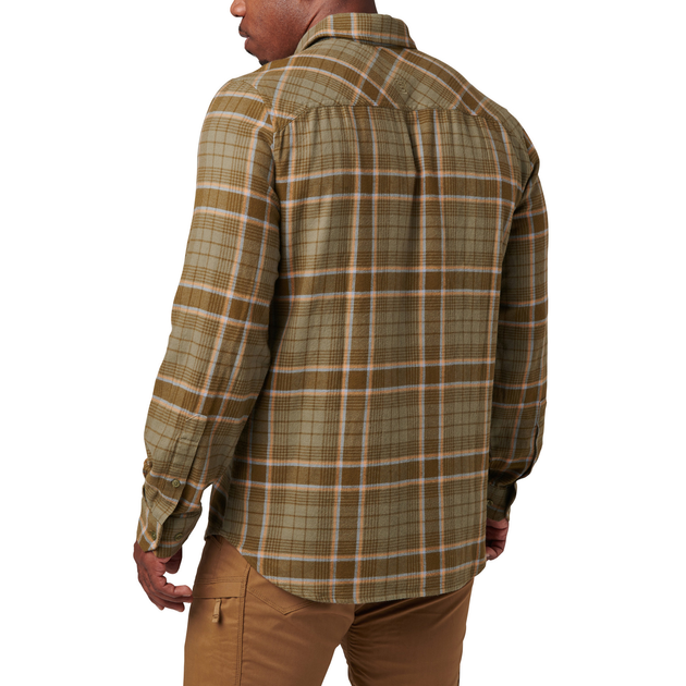 Сорочка тактична 5.11 Tactical® Silverwood Flannel Plaid Long Sleeve Shirt M Tank Green Plaid - зображення 2