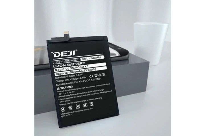 Аккумуляторная батарея DEJI Xiaomi BN61 (6000 mAh) для POCO X3 High Copy - изображение 2