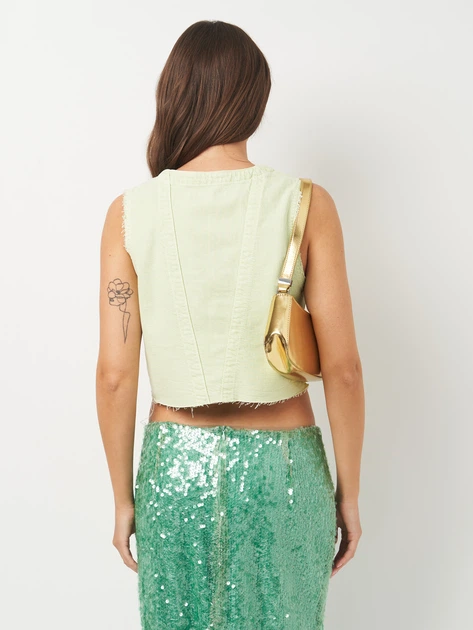 Куртка женская Zara 5862/158 S Зеленая (05862158520022) - Фото 2 Куртка женская Zara 5862/158 S Зеленая (05862158520022) - изображение 2